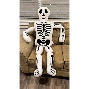 Isaac Mizrahi | Holiday | Isaac Mizrahi Plush Skeleton Pillow 5ft